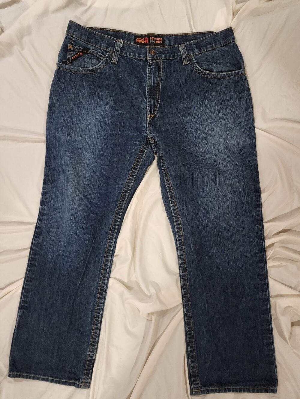 Ariat FR Blue Bootcut Men's Jeans M4 low Rise 38x30